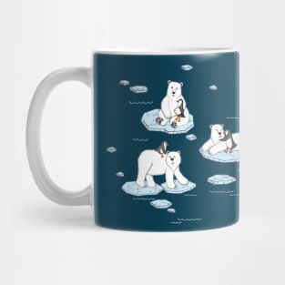 Polar Bear Loves Penguin Mug